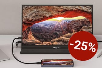 Bei Amazon gibt es heute einen Monitor im Angebot, der sich einfach über USB-C mit Ihrem Laptop oder Smartphone verbinden lässt.