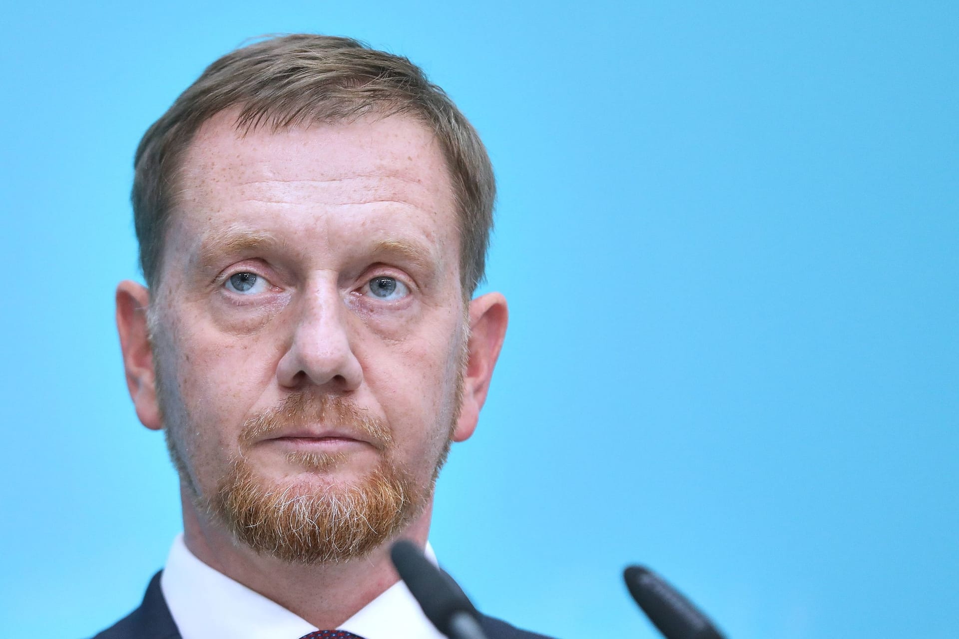 Berlin, Deutschland, 02.09.2024: Konrad-Adenauer-Haus: Pressekonferenz nach CDU-Vorstandssitzung zu Wahlen in Sachsen und Thüringen: Sachsens Ministerpräsident Michael Kretschmer