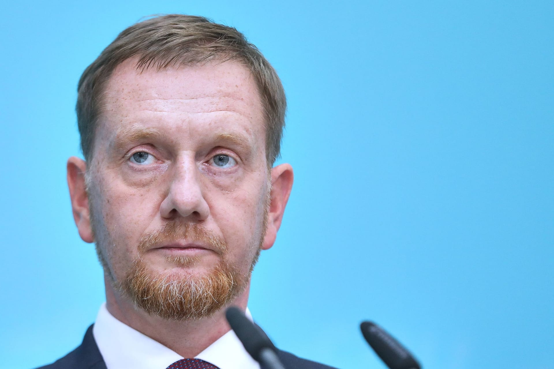 Berlin, Deutschland, 02.09.2024: Konrad-Adenauer-Haus: Pressekonferenz nach CDU-Vorstandssitzung zu Wahlen in Sachsen und Thüringen: Sachsens Ministerpräsident Michael Kretschmer