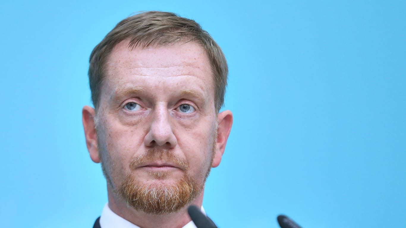 Berlin, Deutschland, 02.09.2024: Konrad-Adenauer-Haus: Pressekonferenz nach CDU-Vorstandssitzung zu Wahlen in Sachsen und Thüringen: Sachsens Ministerpräsident Michael Kretschmer