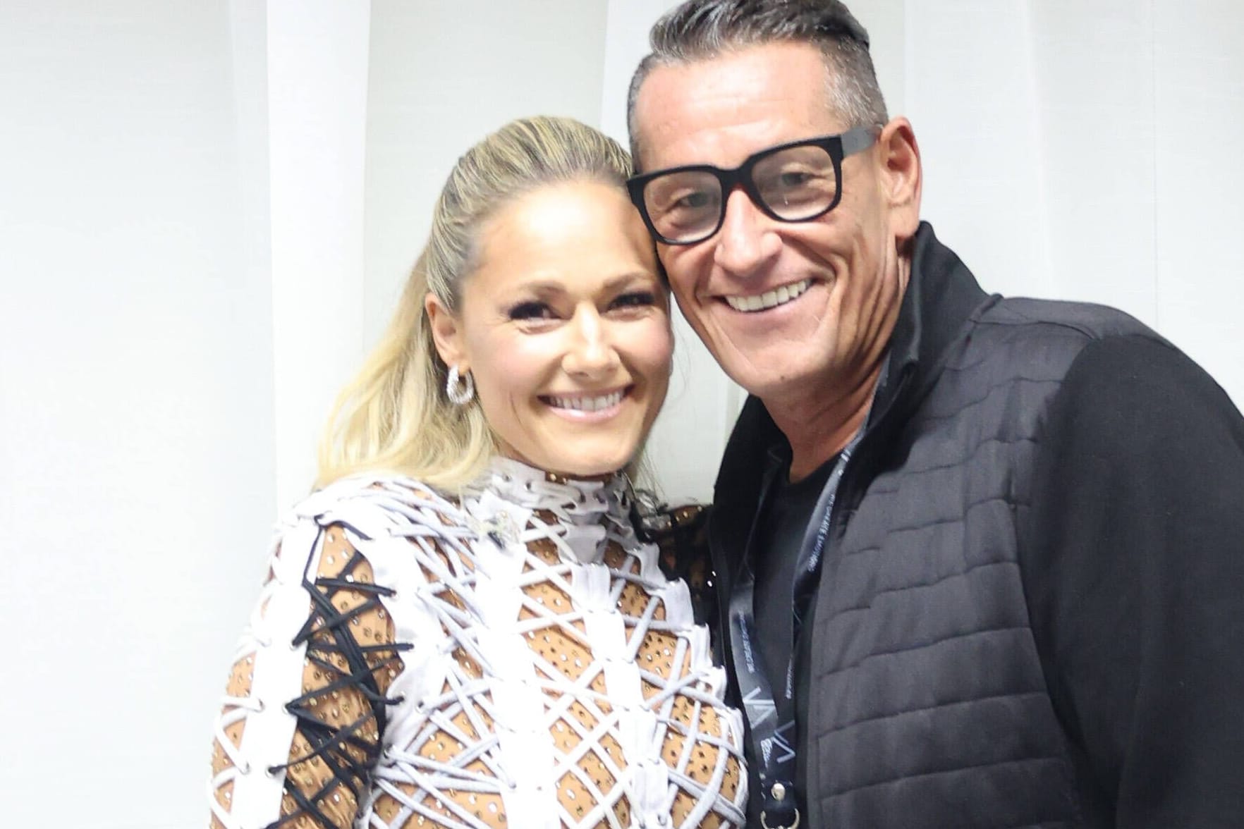 Klaus Leutgeb mit Helene Fischer (Archivfoto): Er organisiert die Konzerte der großen Stars.