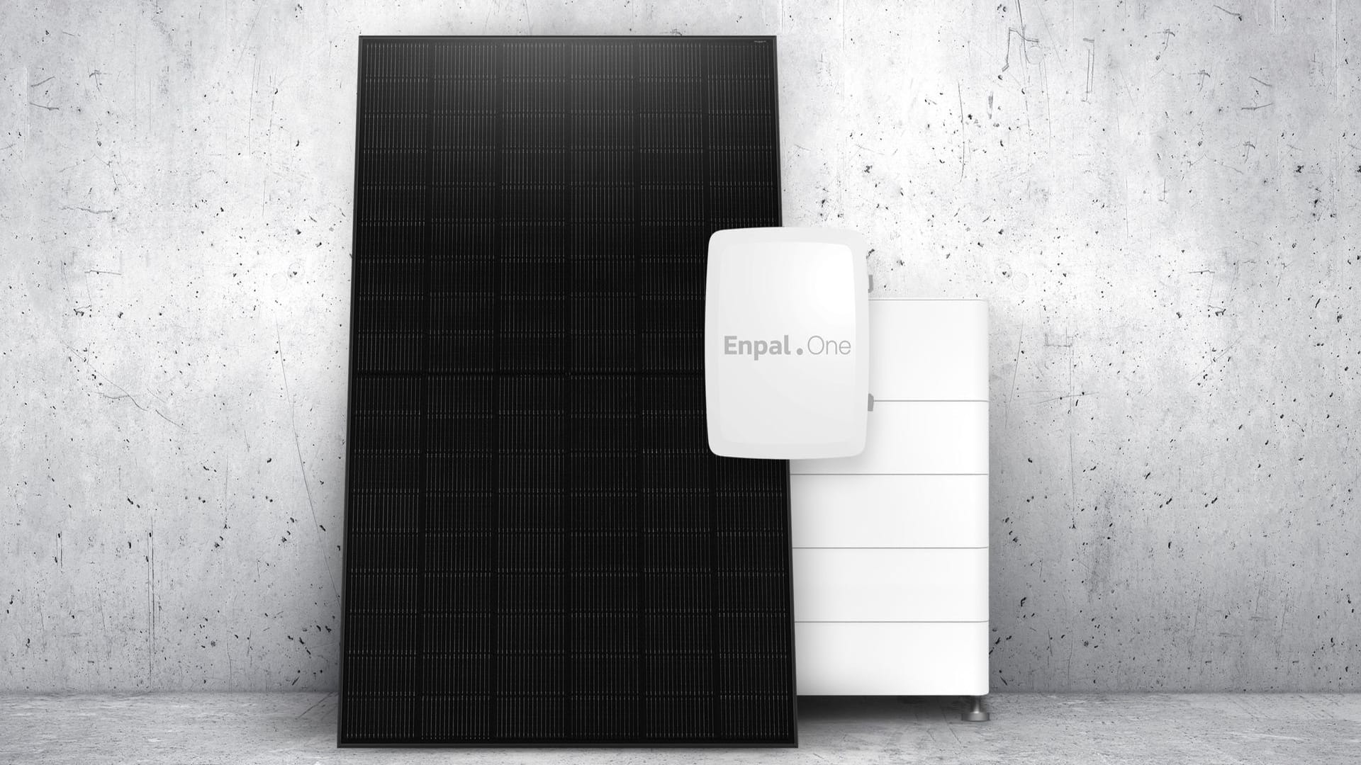 Die Enpal Solaranlage gibt es unter anderem im Komplettpaket mit Speicher und Energiemanager.