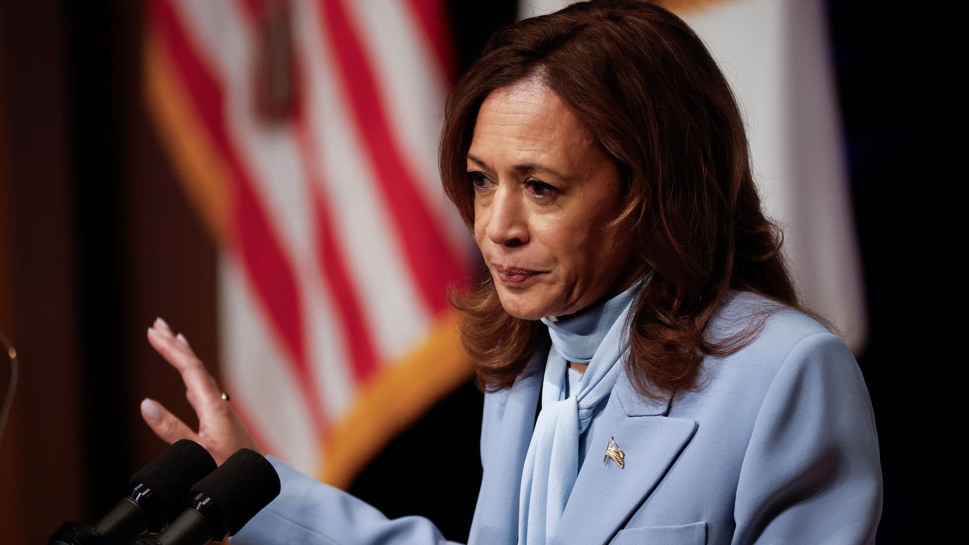 Kamala Harris: Über die Politikerin werden Falschinformationen verbreitet.