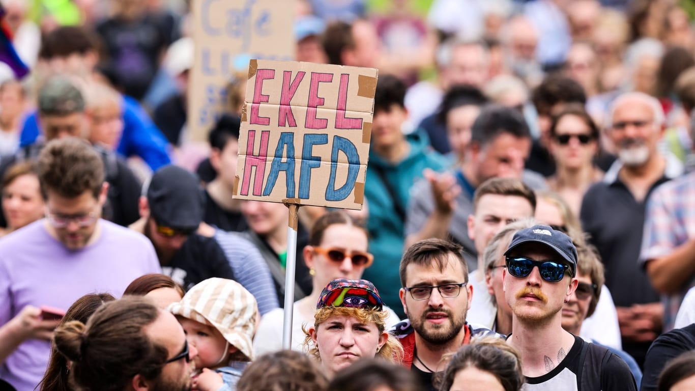 Kundgebung und Demonstration gegen Rechts