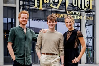 Die neuen Hauptdarsteller Laurens Walter, Cedric Schröter und Anna Hofbauer.