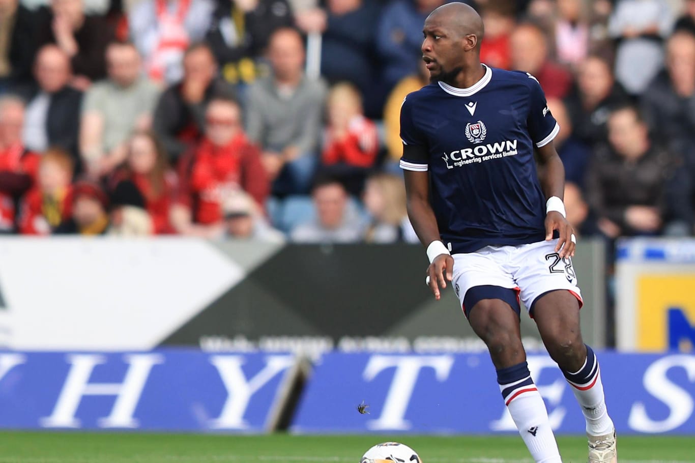 Mohammed Sylla in der ersten Hälfte: Der Spieler des FC Dundee brach in der Halbzeit zusammen.