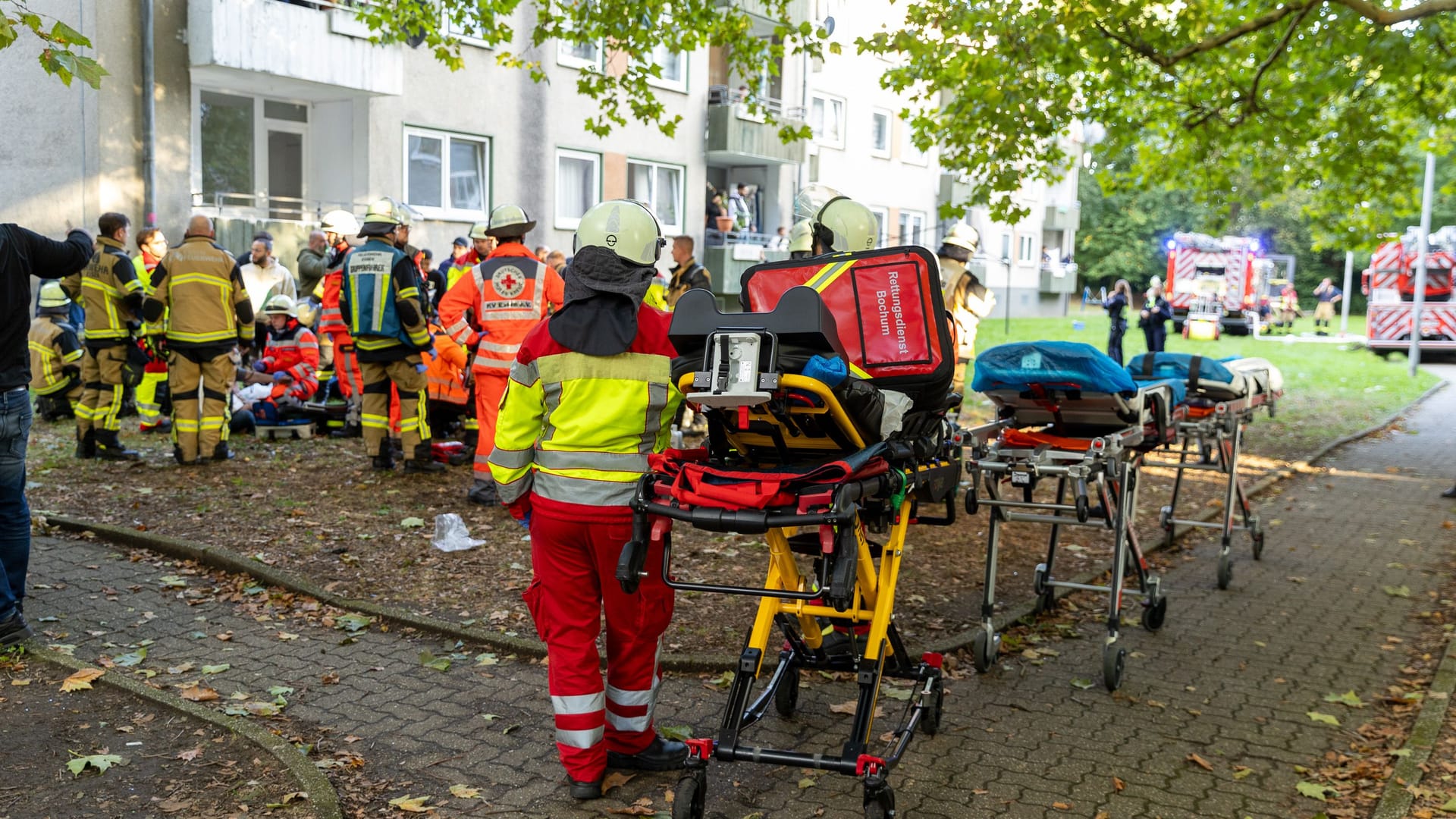 Auf der Zollvereinstraße kam es zu einem heftigen Brand.