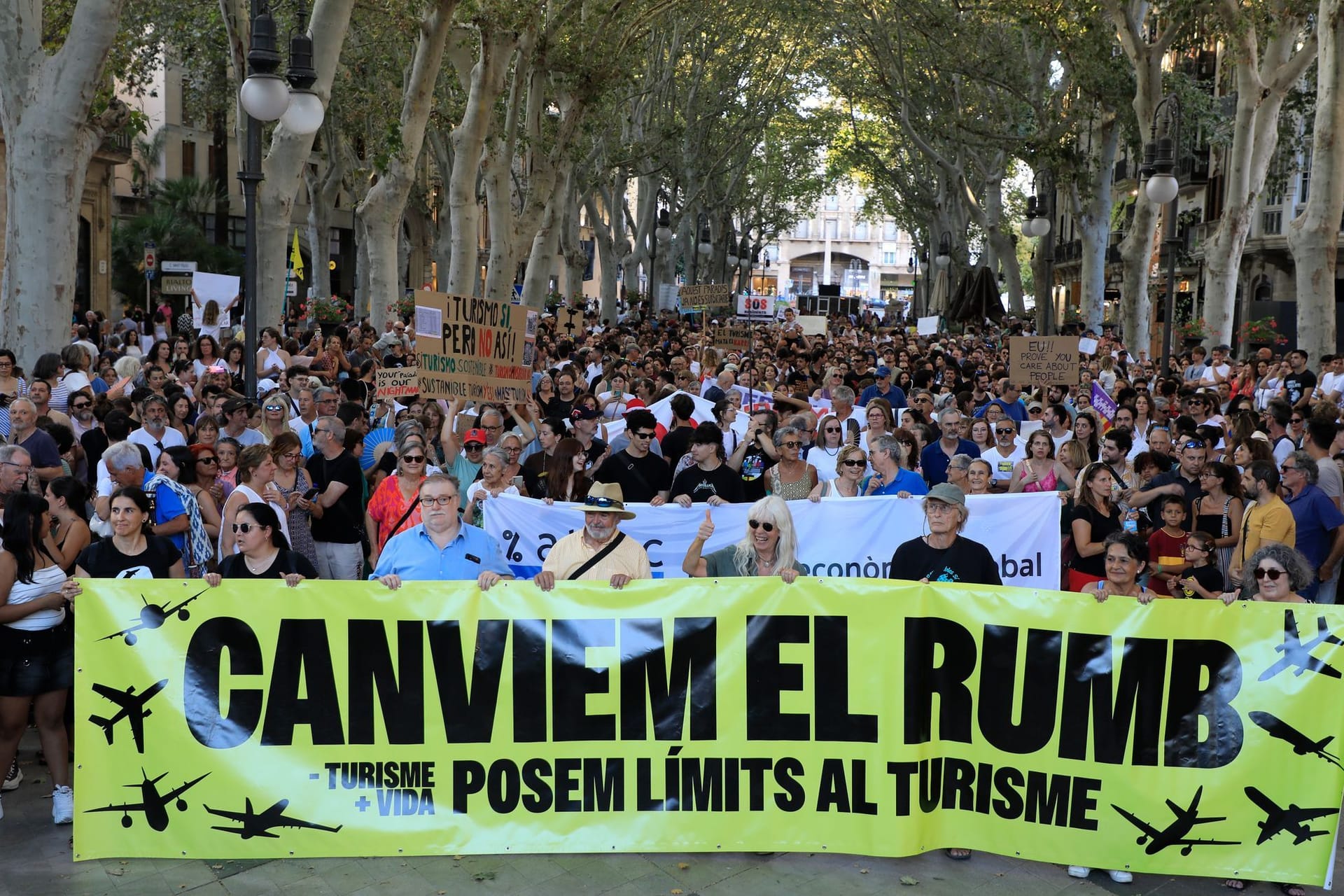 Demo gegen Massentourismus auf Mallorca