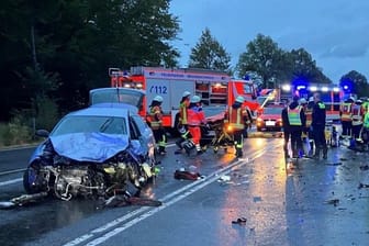 Schwerer Verkehrsunfall auf der B4.