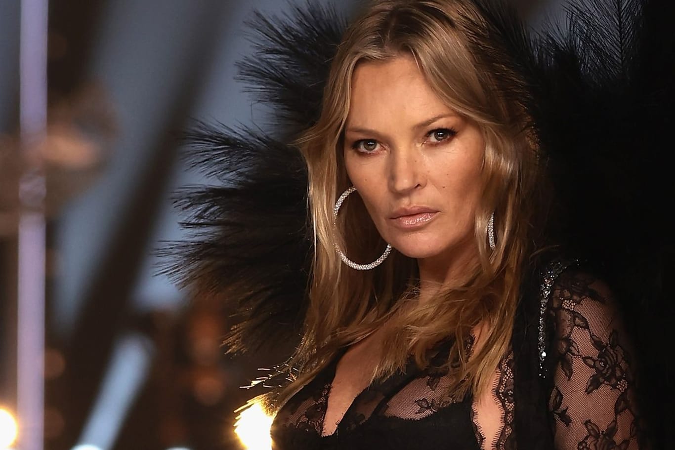 Kate Moss: Sie kehrte mit der Victoria's-Secret-Fashionshow zurück auf den Laufsteg.