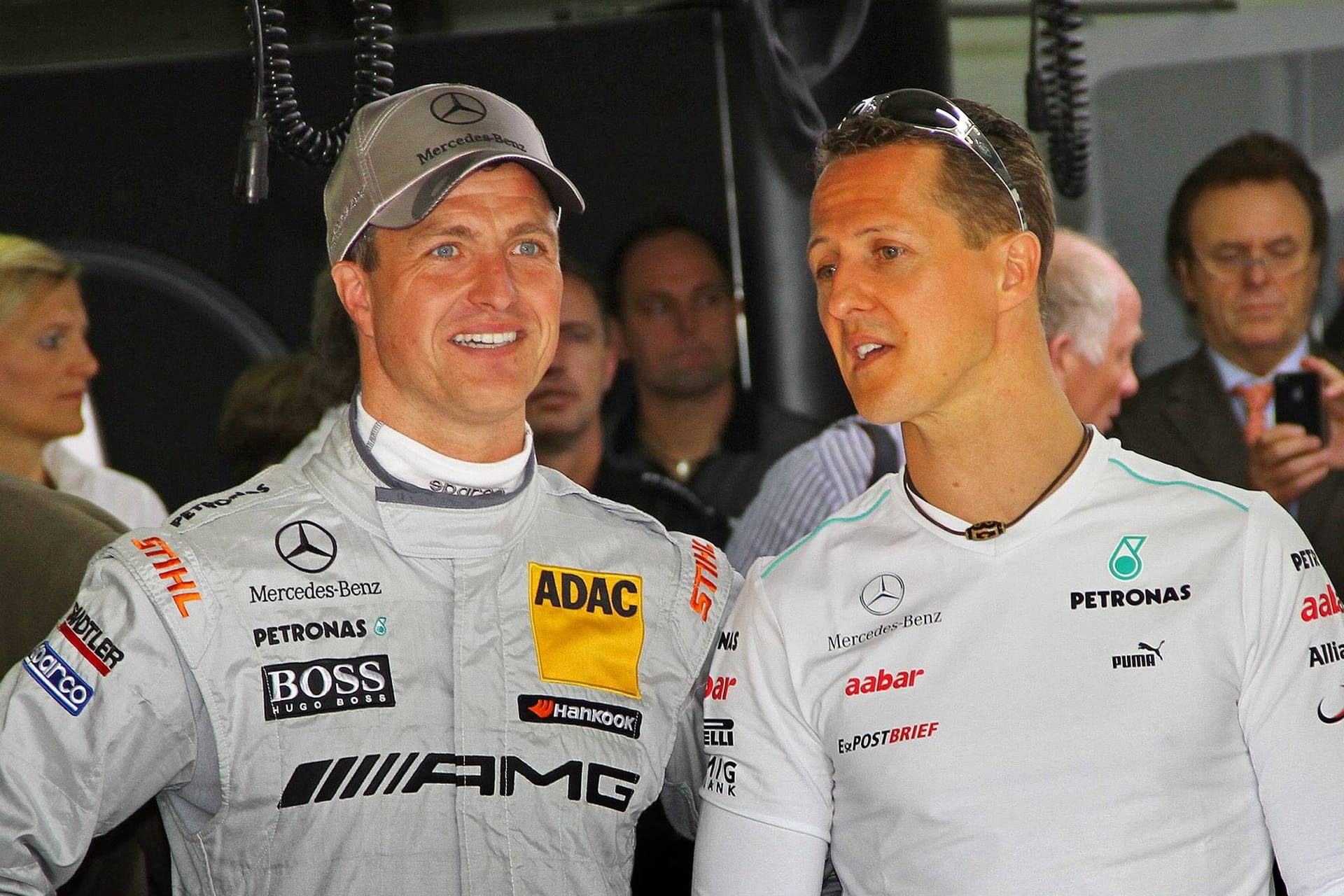 Ralf und Michael (r.) Schumacher im Jahr 2012: Beide fuhren in der Formel 1.