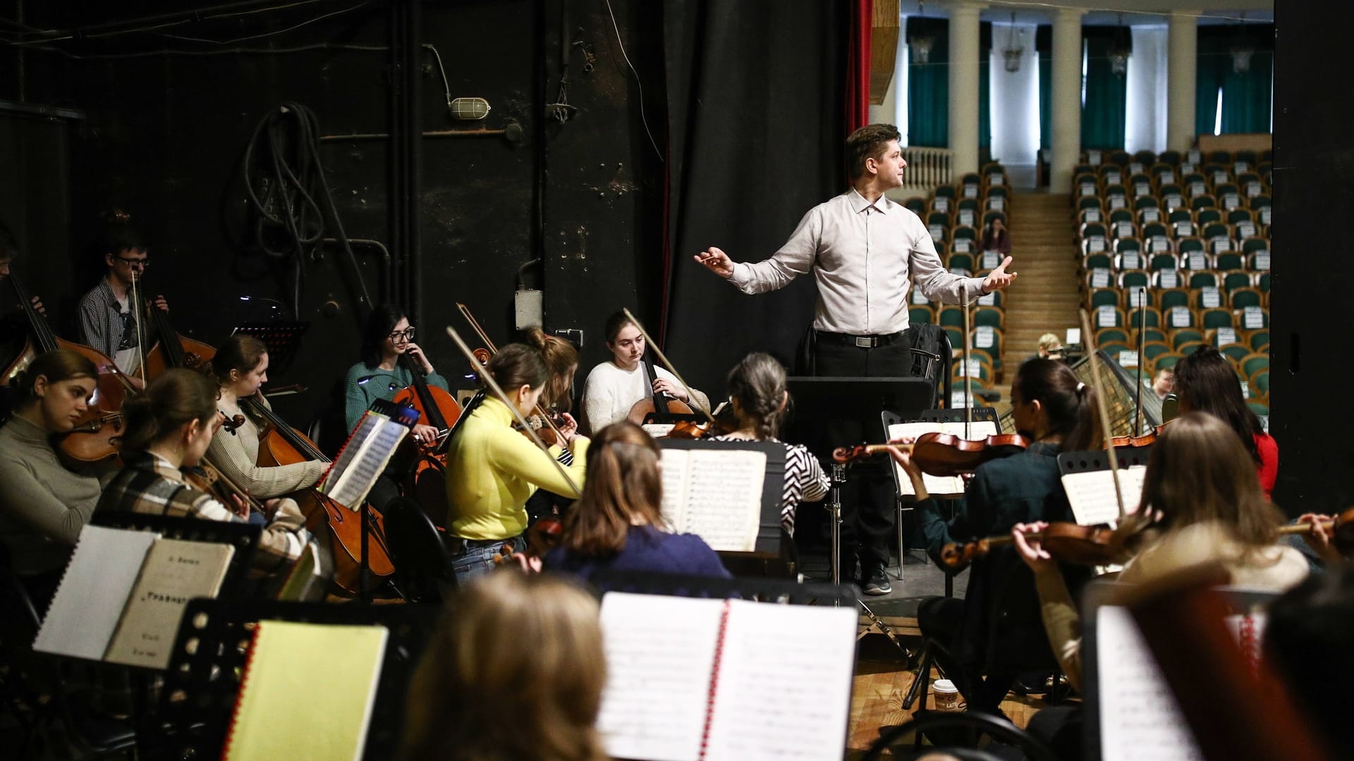 Orchesterprobe an der Gnessin-Akademie: Die Schule steht in der Kritik.