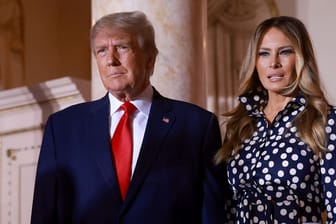 Donald und Melania Trump: Bei einer Wahlkampfveranstaltung in New York zeigten sie sich nun gemeinsam.