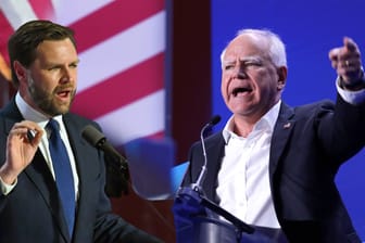 J. D. Vance und Tim Walz: Die beiden Kandidaten auf das Amt des US-Vizepräsidenten treten in einem Duell gegeneinander an.