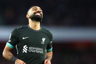 Mohamed Salah ärgert sich: Im Topspiel gegen Arsenal kam Liverpool nicht über ein Remis hinaus.