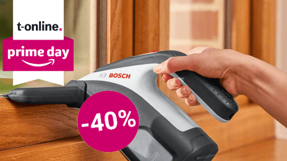 Amazon bietet den praktischen Akku-Fenstersauger von Bosch am zweiten Prime Day mit einem Rabatt von fast 40 Prozent an. Amazon bietet den praktischen Akku-Fenstersauger von Bosch am zweiten Prime Day mit einem Rabatt von fast 40 Prozent an.