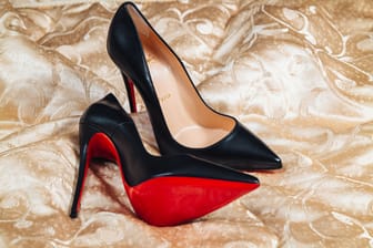 Milan, Italy - April 2023: still life of the iconic shoes Louboutin model So Kate 120