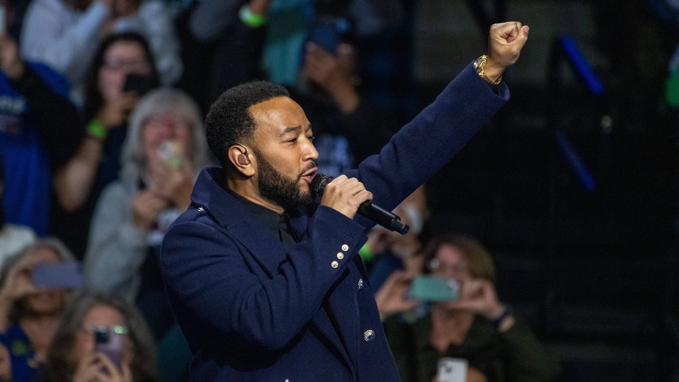 Kampf für Kamala Harris: Der Sänger John Legend.