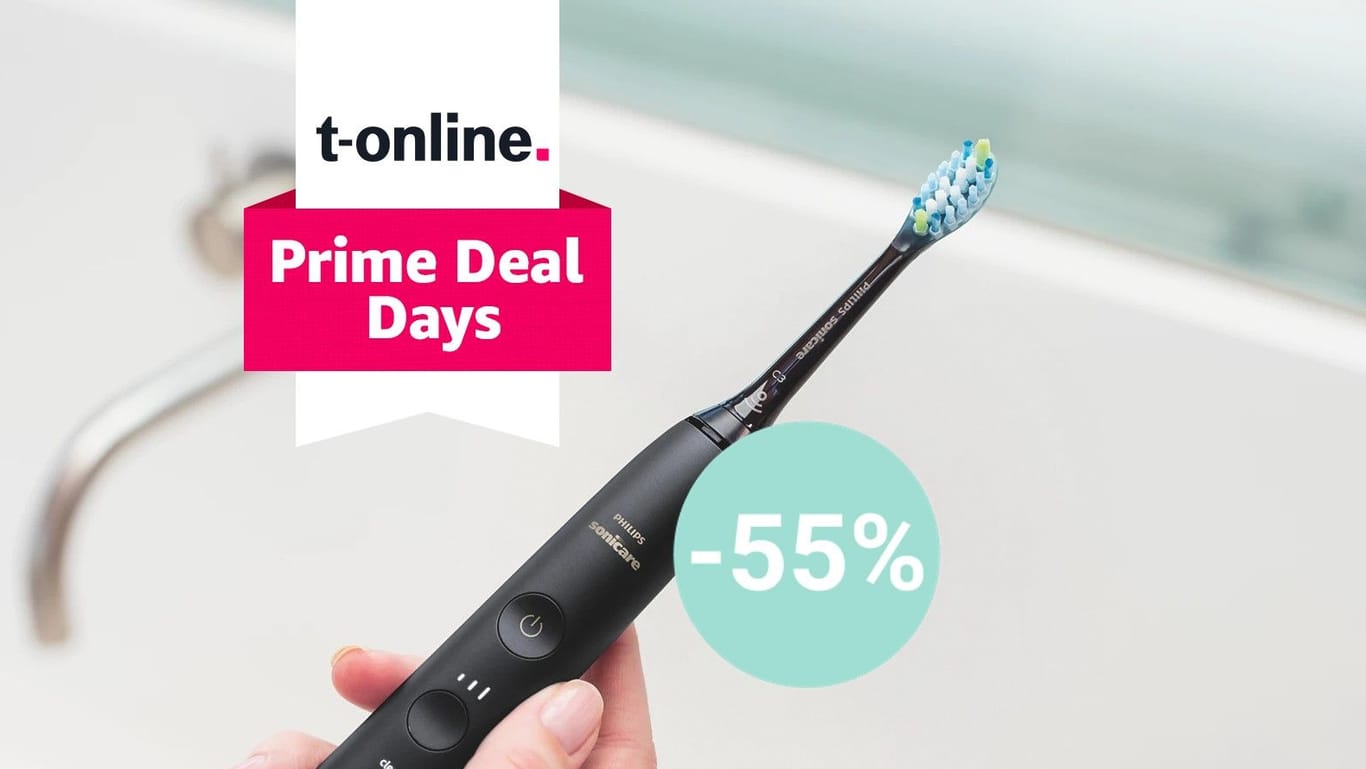 Testsieger im Angebot: Bei Amazon sparen Sie im Rahmen der Prime Deal Days heute 50 Prozent auf die Sonicare DiamondClean Zahnbürste von Philips.