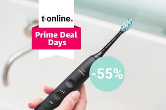 Testsieger im Angebot: Bei Amazon sparen Sie im Rahmen der Prime Deal Days heute 50 Prozent auf die Sonicare DiamondClean Zahnbürste von Philips.