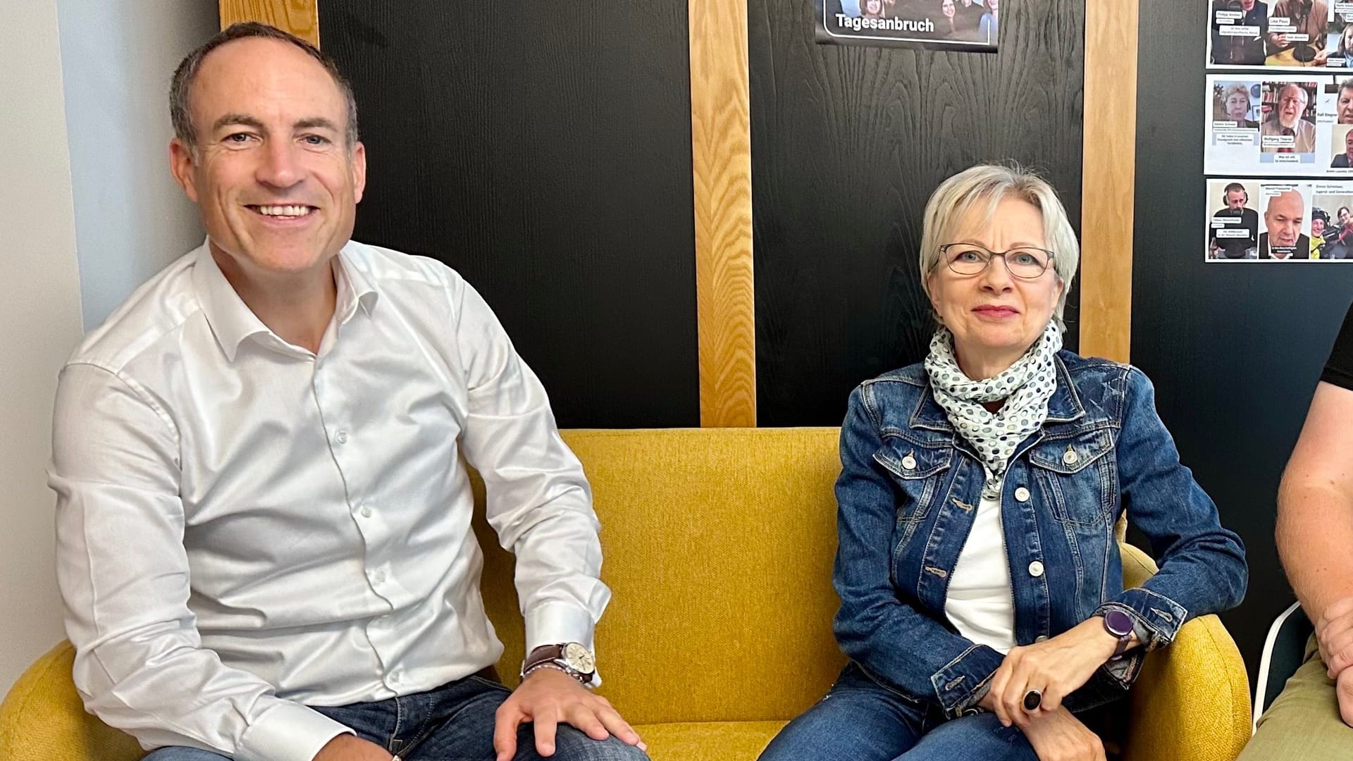 Florian Harms, Monika Lehmann und Martin Schönherr: Der t-online-Chefredakteur sprach mit zwei Brandenburgern über die Brandenburgwahlen.