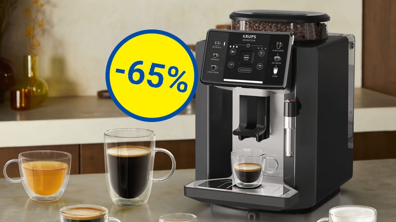 Sichern Sie sich diesen Kaffeevollautomaten von Krups jetzt zum Tiefpreis im Lidl-Onlineshop!