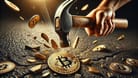 Hammer zertrümmert Bitcoin