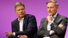 Streiten über die Wirtschaftspolitik: Minister Habeck und Lindner