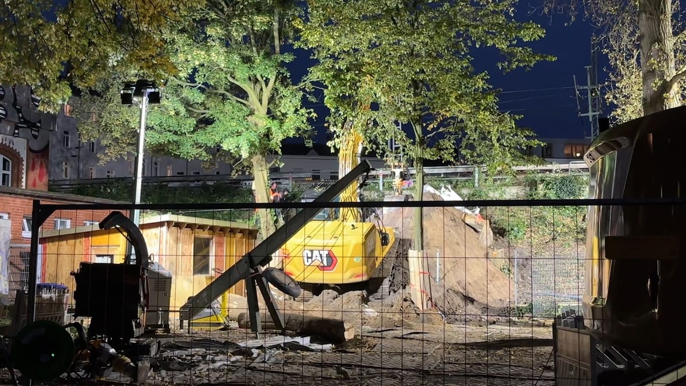 Eine Baustelle: Fundort der Weltkriegsbombe in Hamburg.