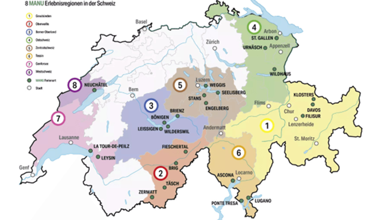 Die kleine und doch so vielgestaltige Schweiz sollten Sie am besten in Teilen bereisen. Wohin soll's gehen?