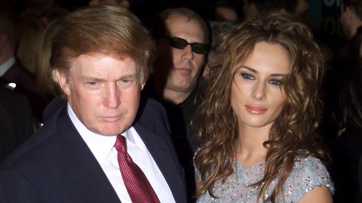 Donald Trump und Melania Trump, damals noch Knauss, 2000 in New York City