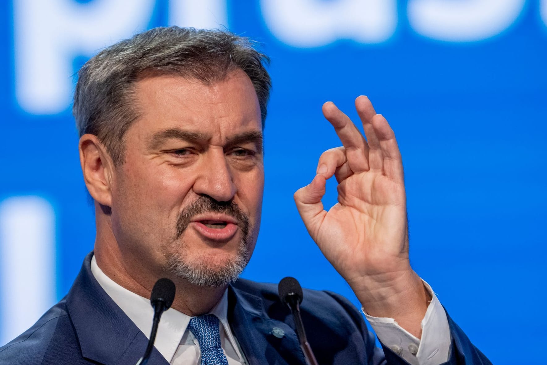 CSU-Chef Markus Söder: Der bayerische Ministerpräsident polterte auf dem Parteitag gegen die Grünen.