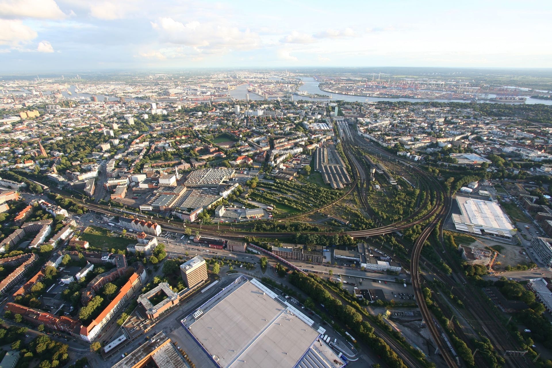 Ein Blick auf das Areal, das heute die Neue Mitte Altona ist.