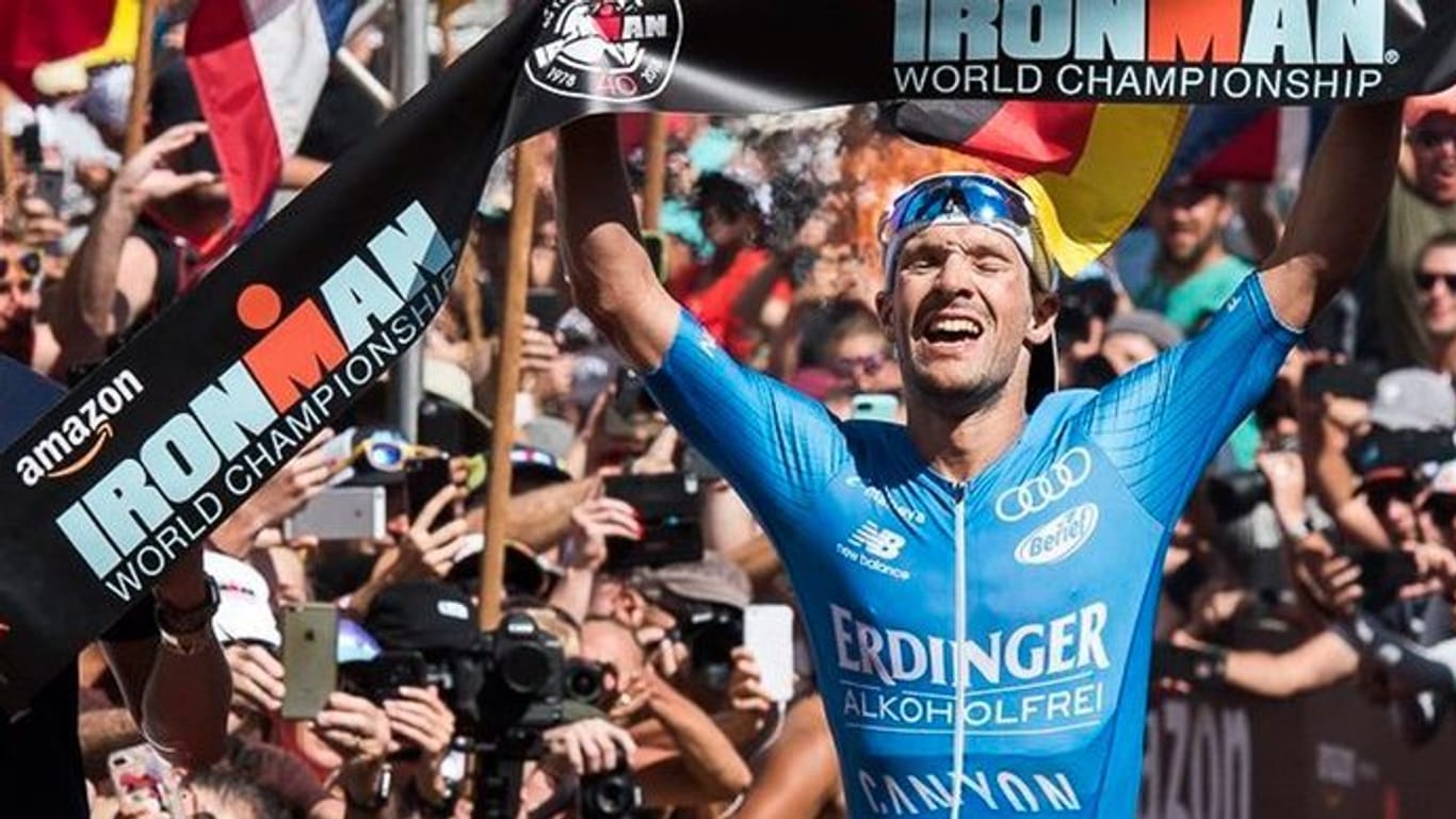 Patrick Lange: Er hat die Ironman-Weltmeisterschaft auf Hawaii gewonnen und durfte jubeln.