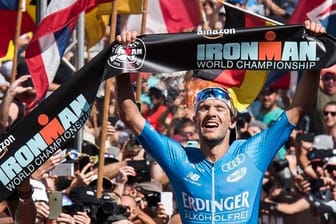 Patrick Lange: Er hat die Ironman-Weltmeisterschaft auf Hawaii gewonnen und durfte jubeln.