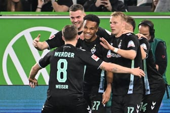 Bremen jubelt: Beim VfL Wolfsburg feierte Werder einen deutlichen Sieg.