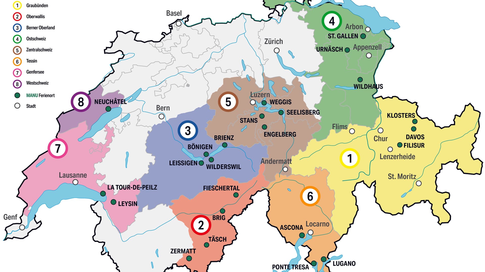 Die kleine und doch so vielgestaltige Schweiz sollten Sie am besten in Teilen bereisen. Wohin soll's gehen?