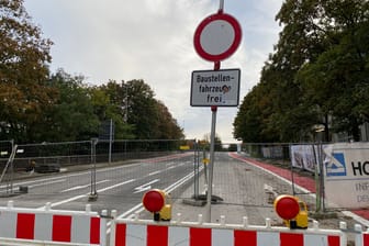 Ein Blick auf die Brücke Turmstraße aus Richtung der Pontstraße