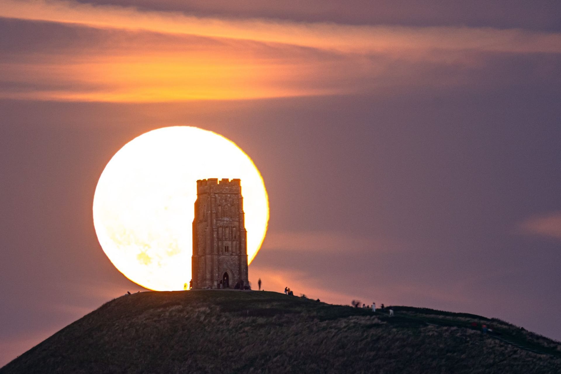 Supermond in Großbritannien