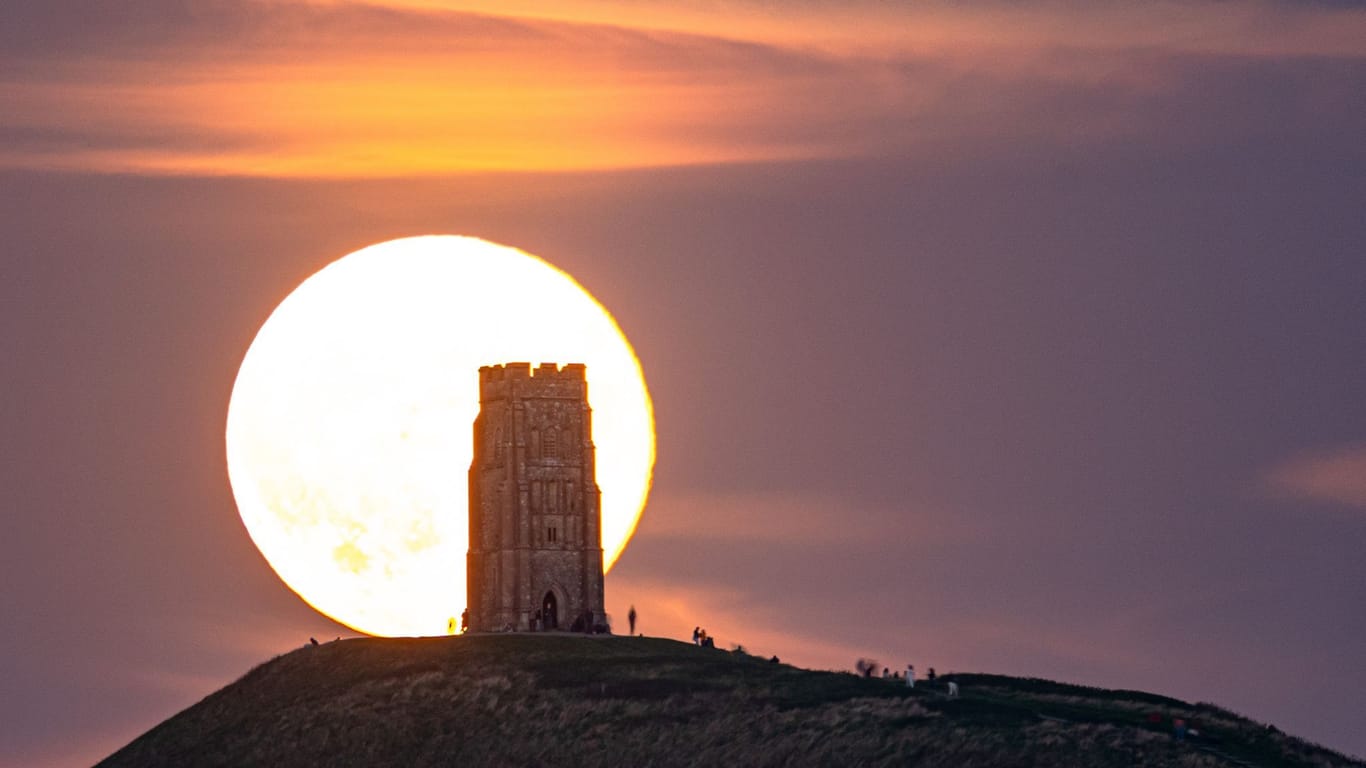 Supermond in Großbritannien