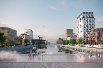 Deutzer Hafen - Visualisierung des Bauprojekts