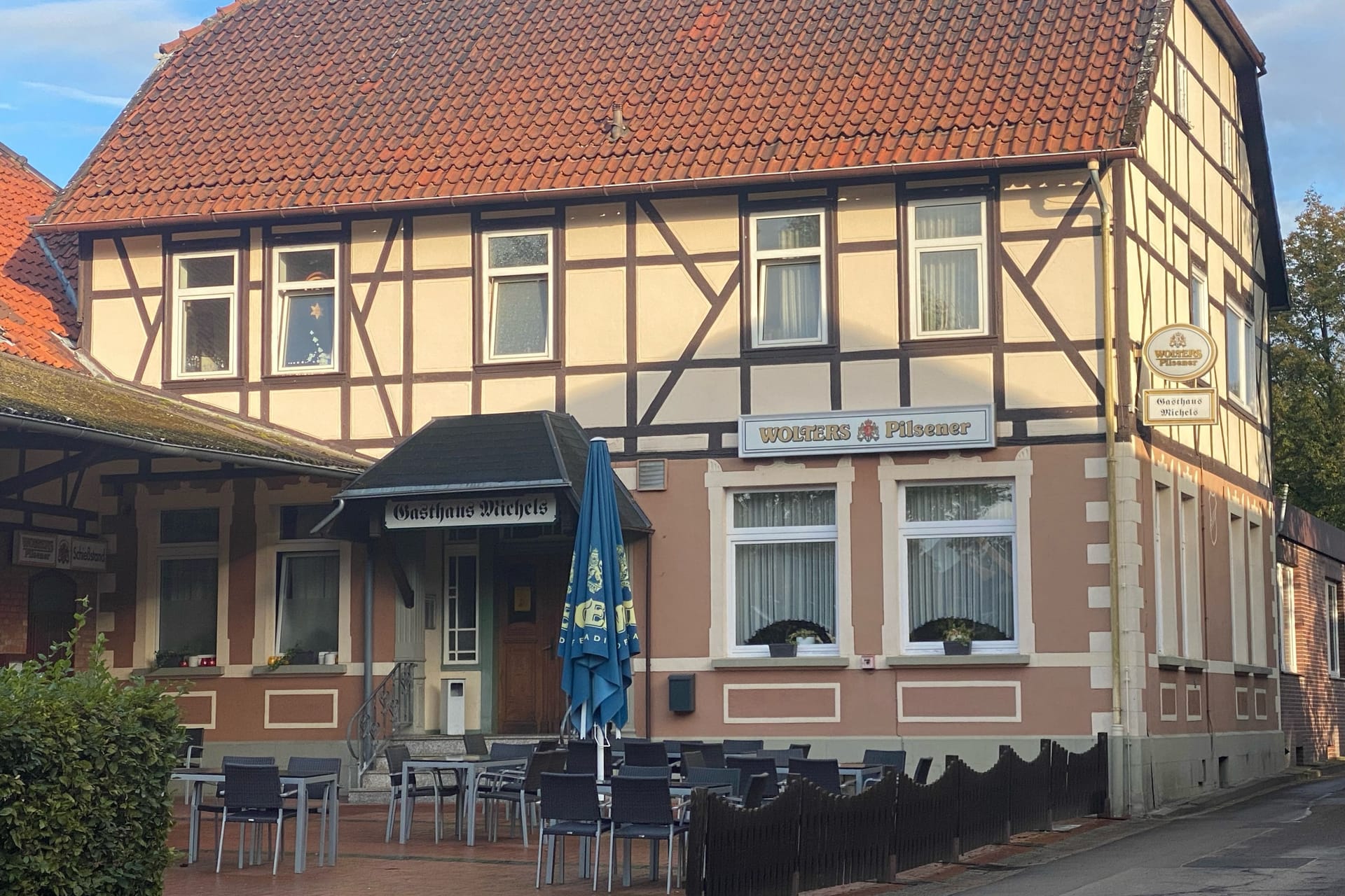 In diesem Gasthaus trafen sich die Eintracht-Anhänger zum Fußballgucken.