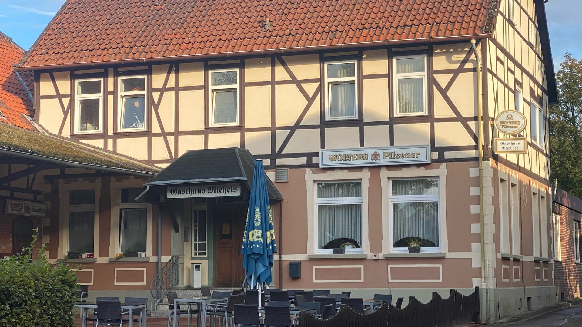 In diesem Gasthaus trafen sich die Eintracht-Anhänger zum Fußballgucken.