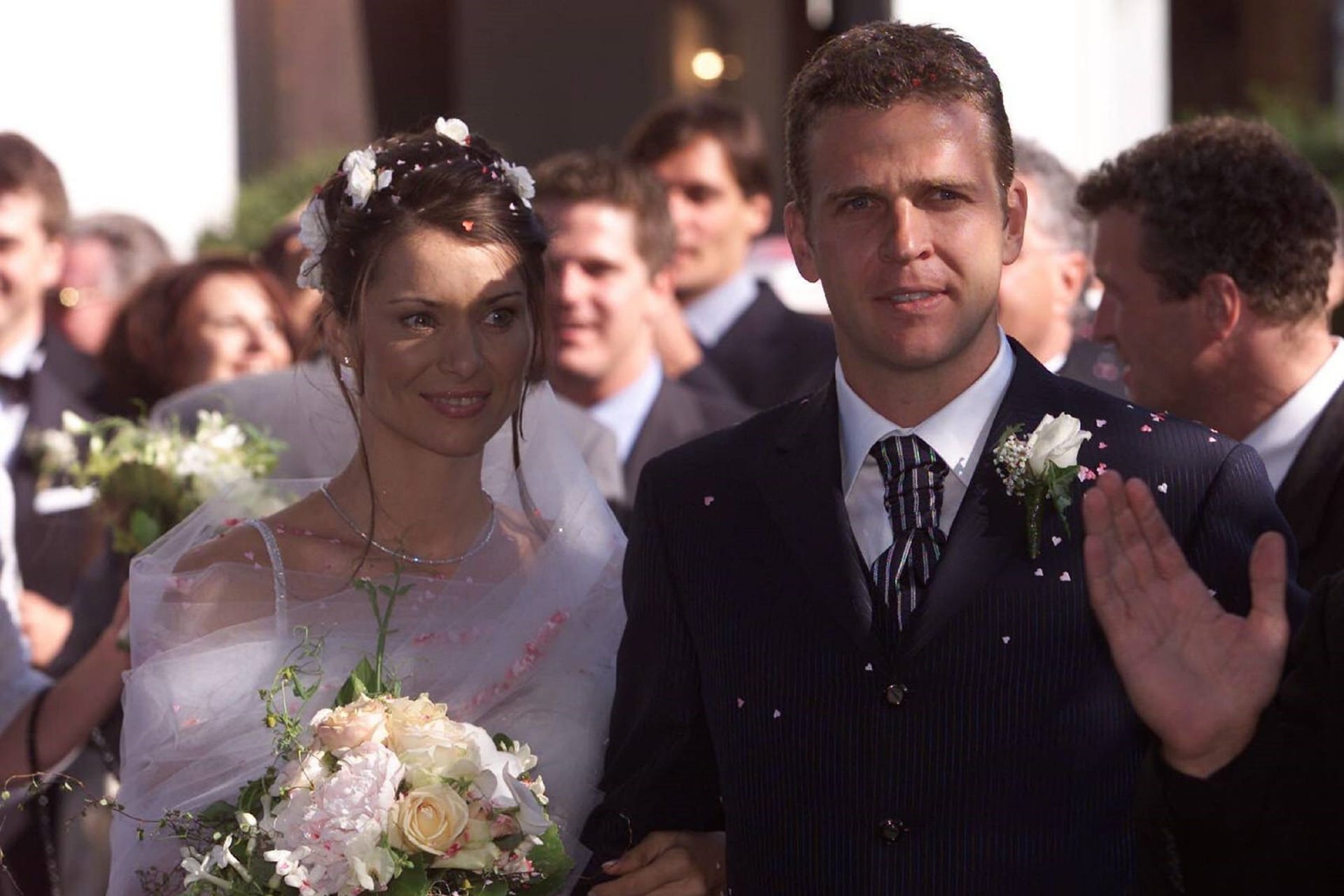 Oliver und Klara Bierhoff am Tag ihrer Hochzeit.