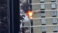 London: Hochhaus steht in Flammen