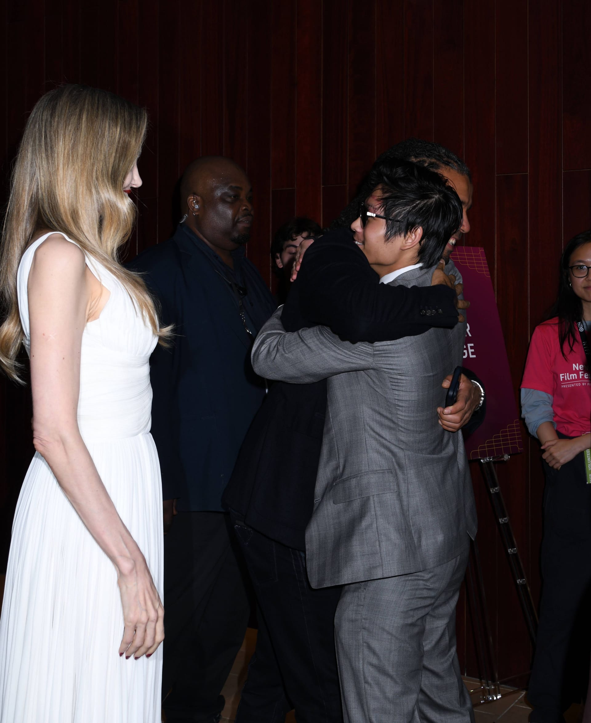 Angelina Jolie, Akala und Pax Thien Jolie-Pitt beim New York Film Festival 2024.