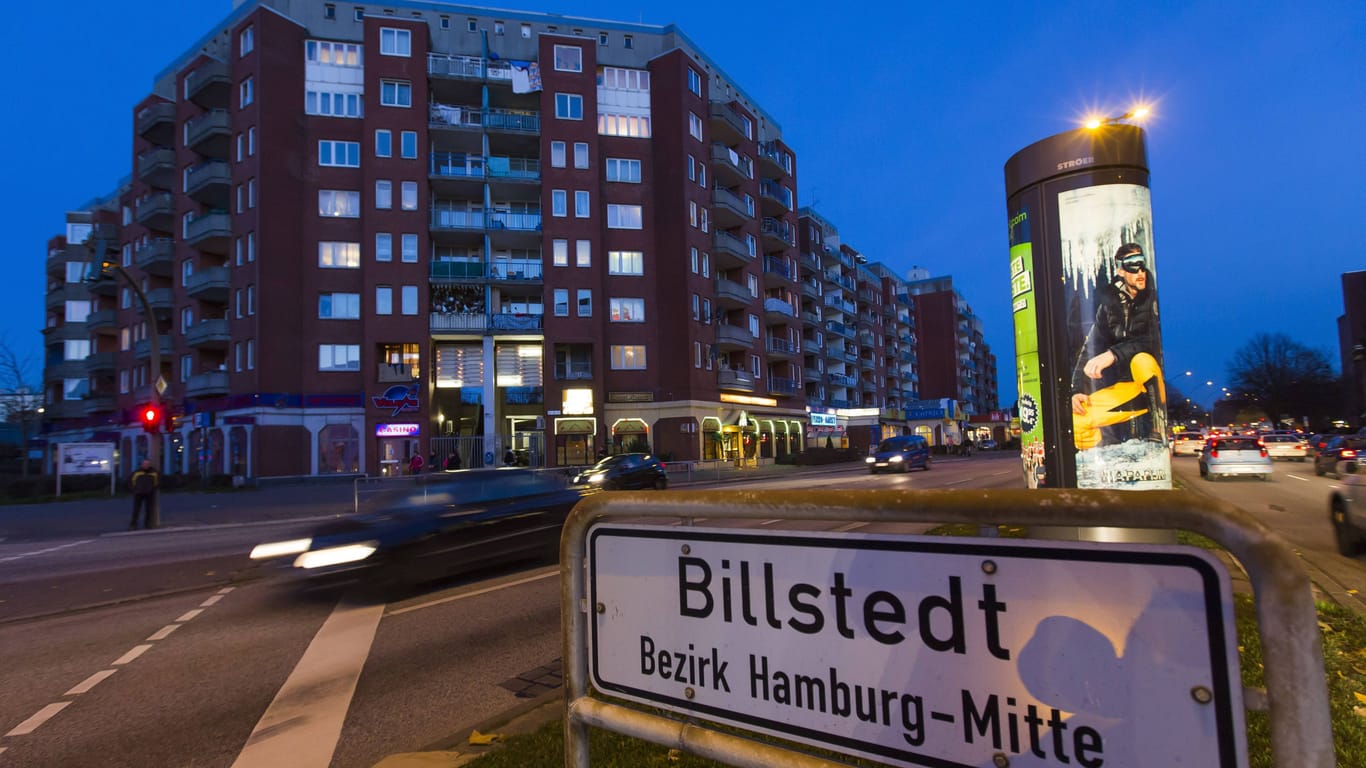 Hochhäuser an der Washingtonallee in Billstedt (Symbolbild): In diesem Stadtteil kam es wohl zu einem tödlichen Streit.