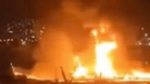 Großbrand auf der Basis der US-Marine in Busan.