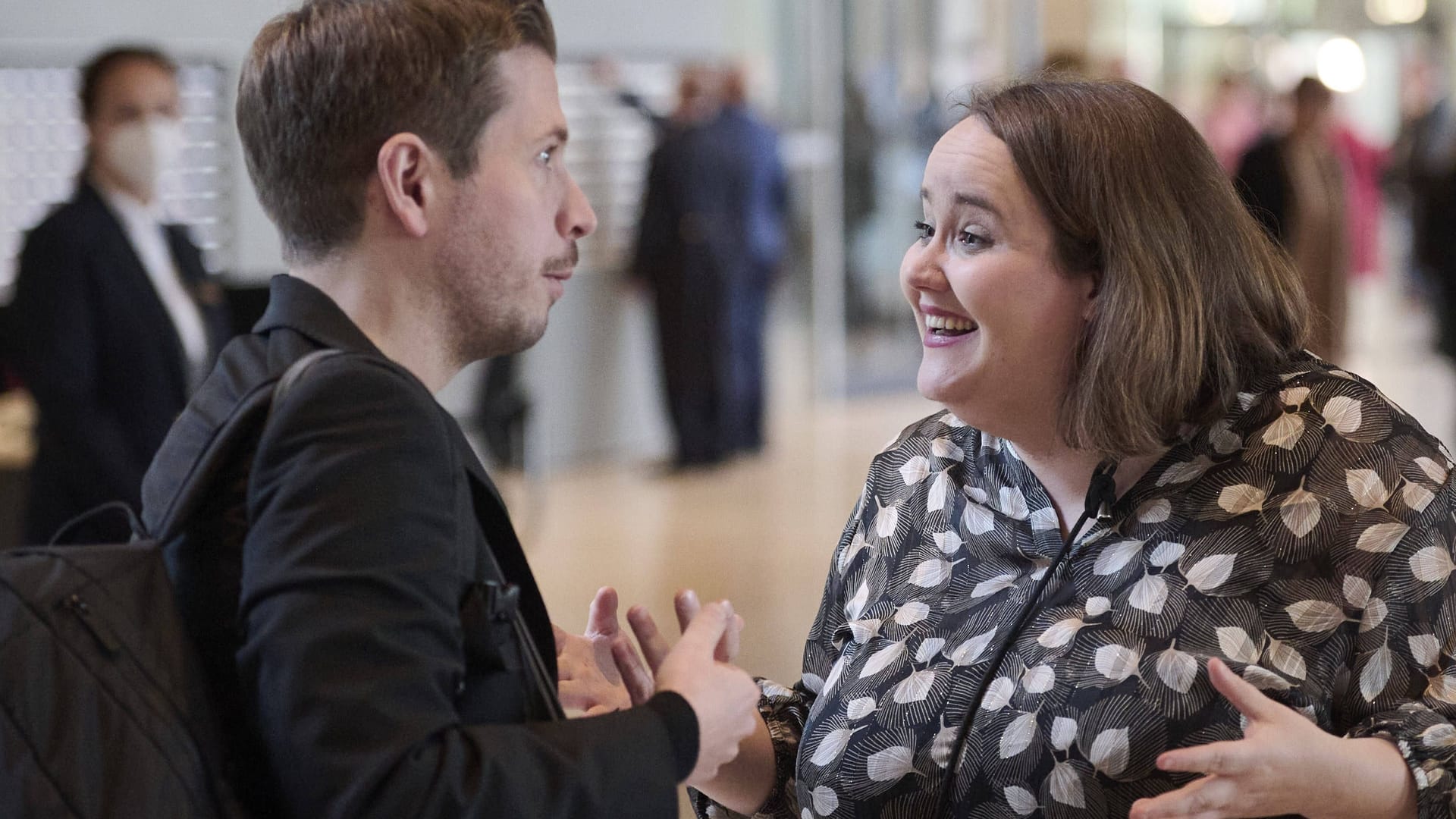 Kevin Kühnert und Ricarda Lang im Bundestag (Archivbild).