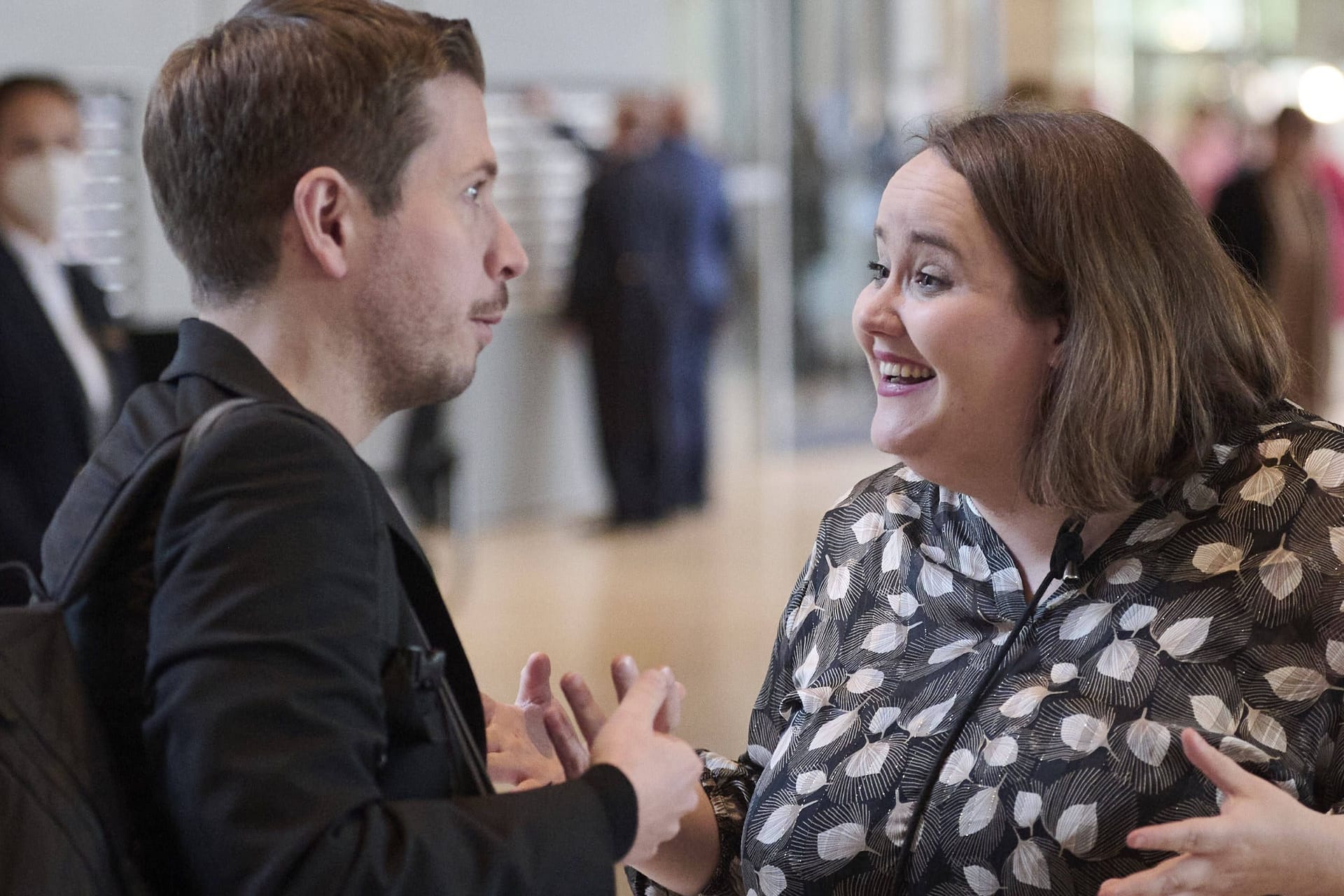 Kevin Kühnert und Ricarda Lang im Bundestag (Archivbild).